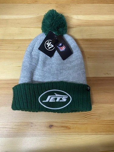 NEW YORK JETS '47 BRAND WINTER POM POM SKI HAT Unisex