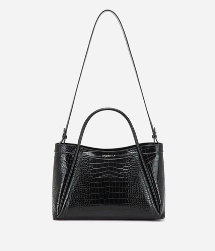 Kelly M Plus Size 2 PCS Set Crocodile Print Top Handle Bag (Blac - photo 4