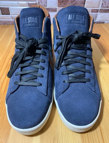 Size 10 - Converse Stussy x Pro Leather FS Mid Navy Patchwork - photo 2