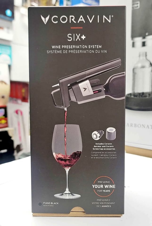 CORAVIN TIMELESS SIX+ WINE PRESERVATION SYSTEM BLACK - NIB RETAI