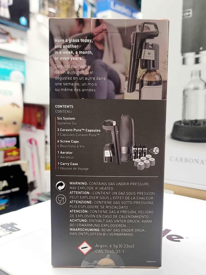 CORAVIN TIMELESS SIX+ WINE PRESERVATION SYSTEM BLACK - NIB RETAI - photo 2