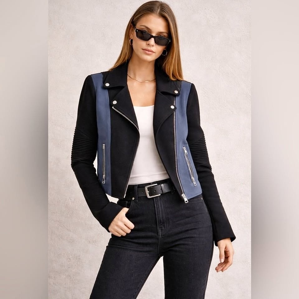 Vintage Wilfred Montesson moto blazer Size small