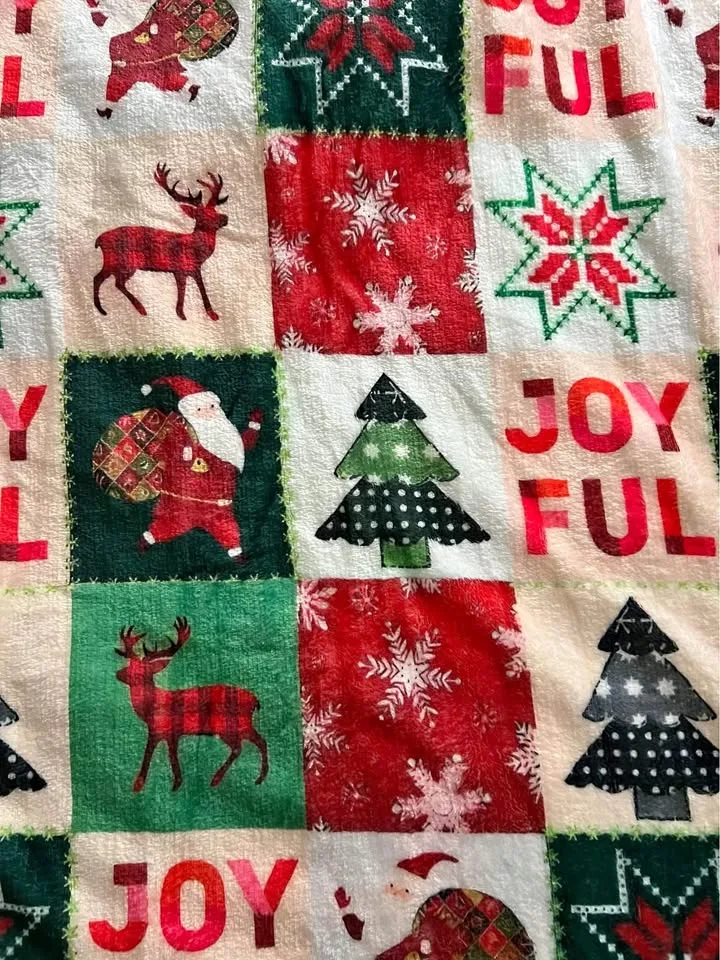 Christmas themed throw/blanket thumbnail