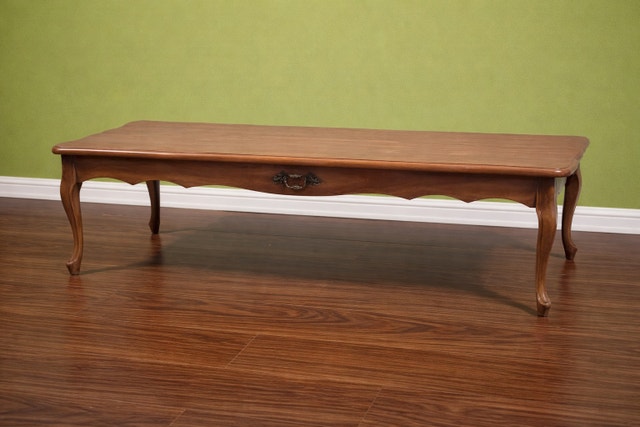 Wooden long coffee table