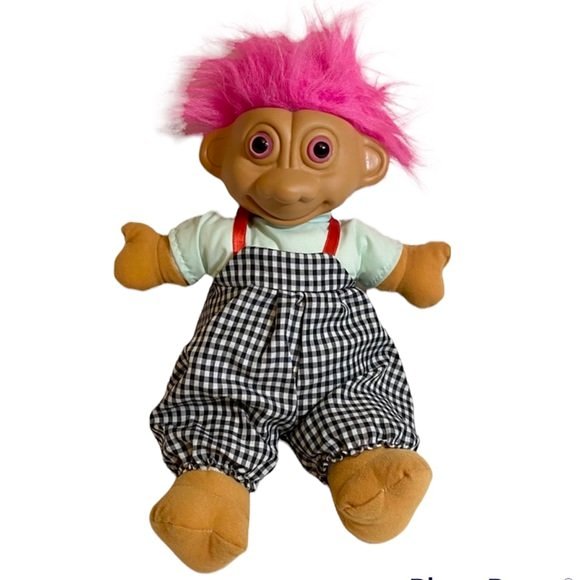 Vintage 90s Troll Large Plush Doll