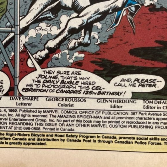 SpiderMan 1992 vintage Chaos in Calgary comic book - photo 5