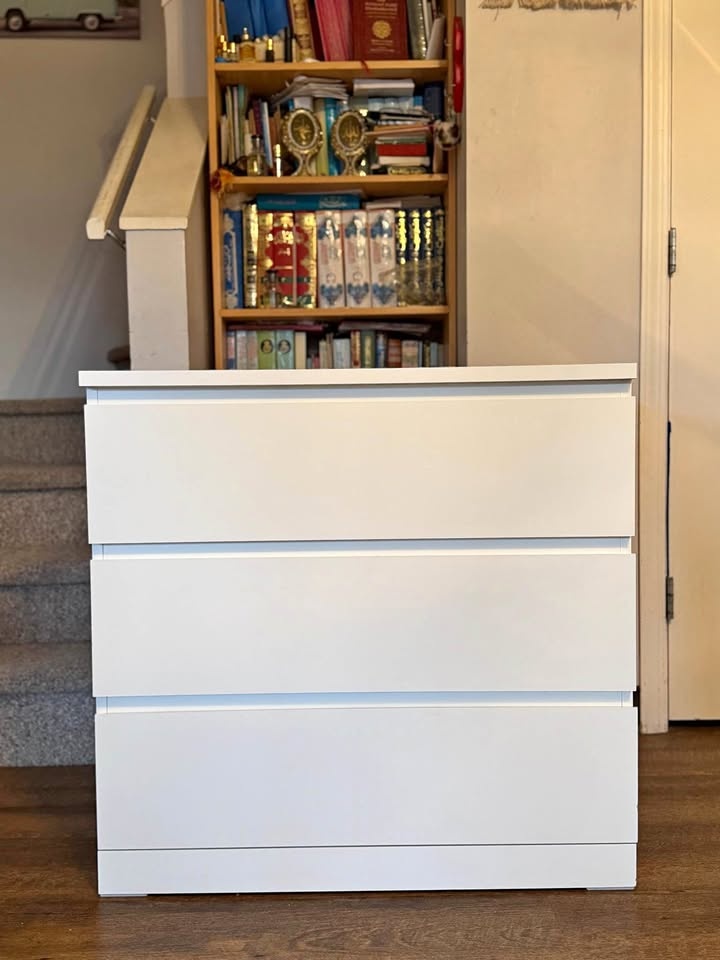 IKEA MALM 3-Drawer Chest/Dresser - White - Good Condition!