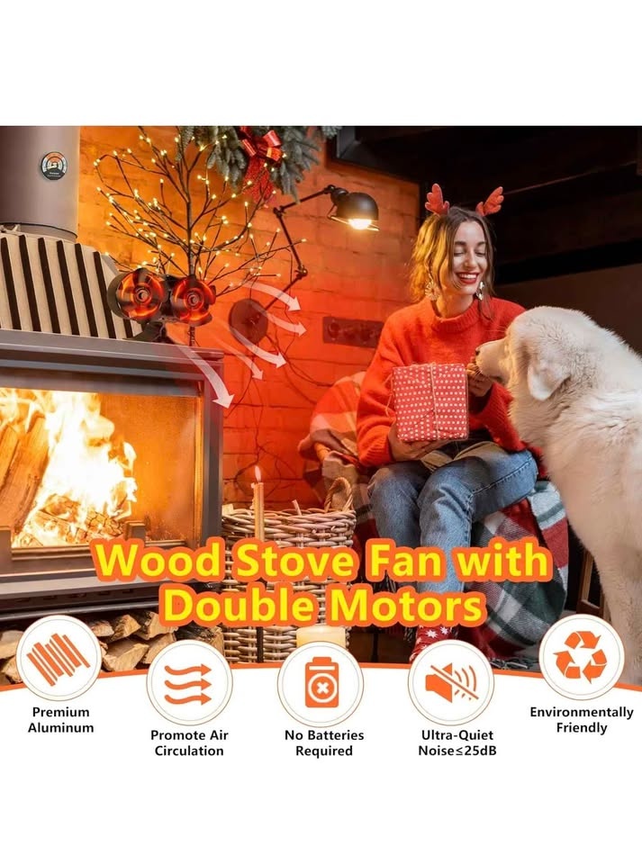 Double motor wood stove fan - photo 4