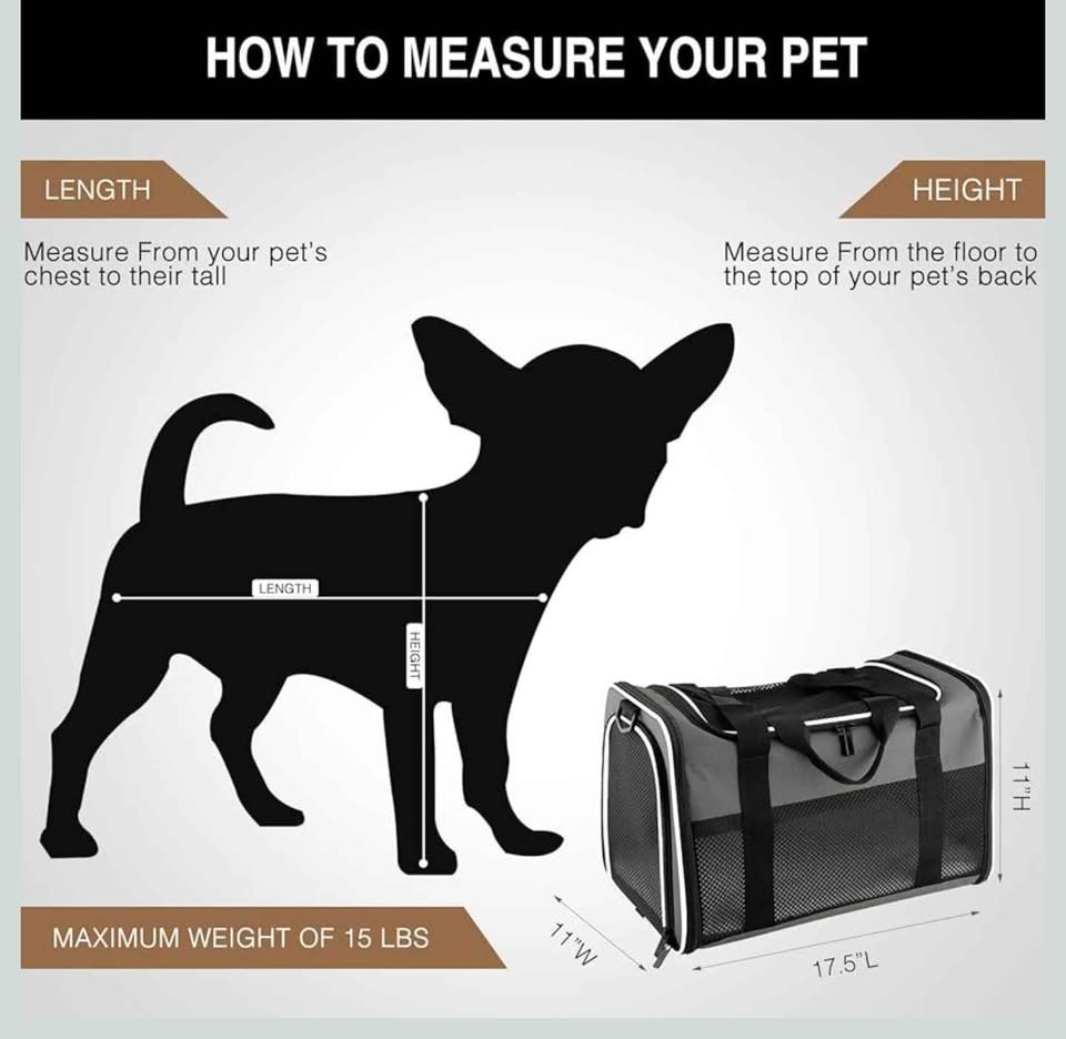 Medium brown pet carrier bag - photo 2