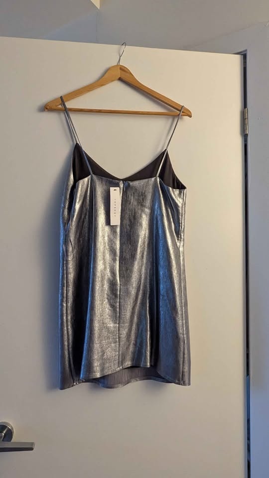 Silver Top shop Mini dress NWT - photo 2