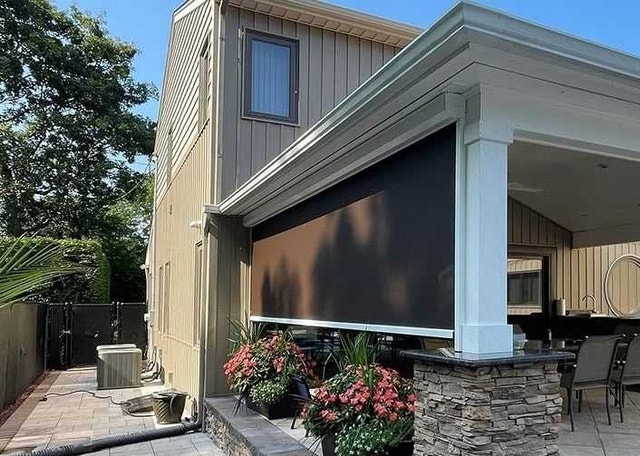 Privacy Screen pull down retractable