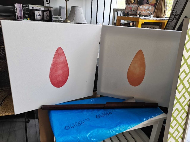 Canvas Art 24"x24",2 /set