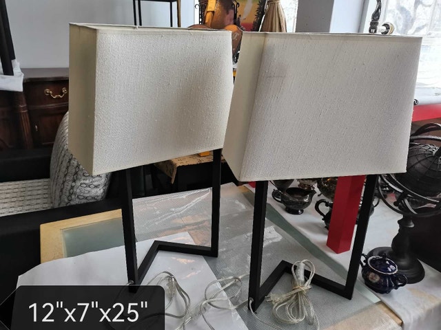 Table Lamps modern, a pair