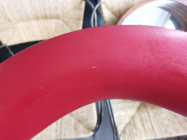 Bar stools, air leather, swirling, adjustable - photo 5