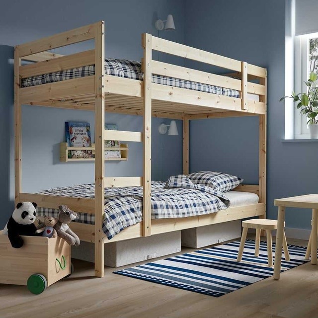 MYDAL Bunk bed frame, pine, Twin