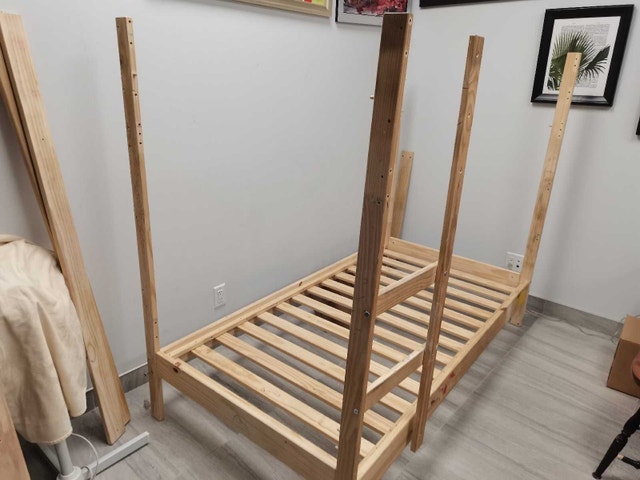MYDAL Bunk bed frame, pine, Twin - photo 3