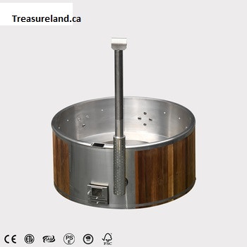 Brand new Red Cedar Canadian hot tub, firewood stove heat - photo 4