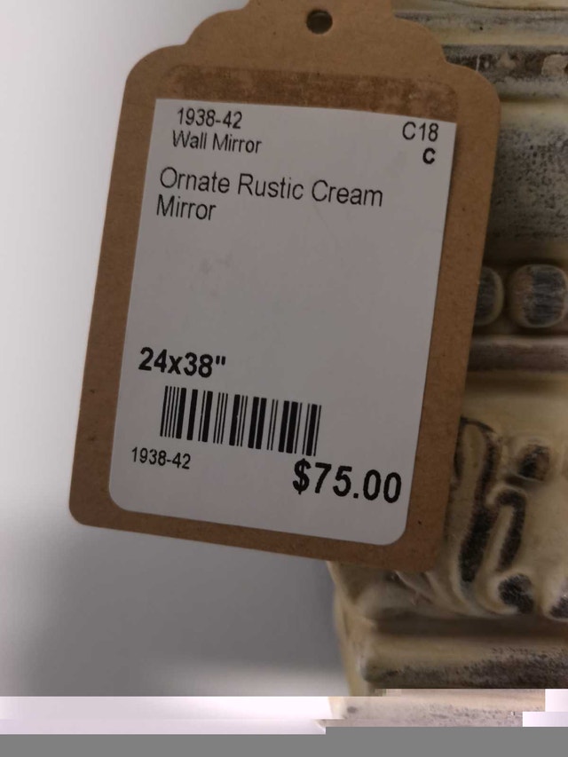 Ornate Rustic Cream Mirror - photo 4