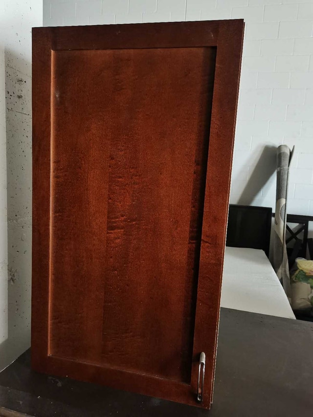 wall Cabinet dark mahogany 19.5"x35"x12"