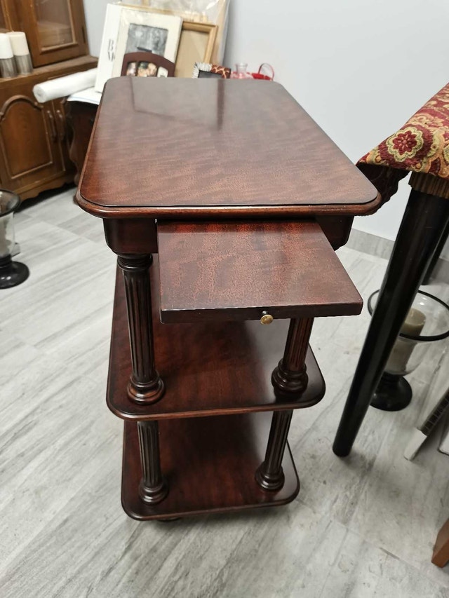 Vintage Tea Cart mahogany spectacular - photo 4