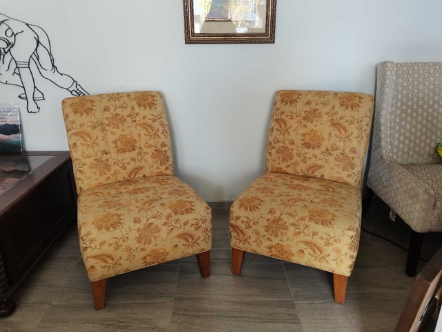 Accent Chairs 5" thick cushion