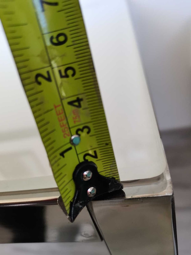 Glass Top Table IKEA torsby chrome legs - photo 3