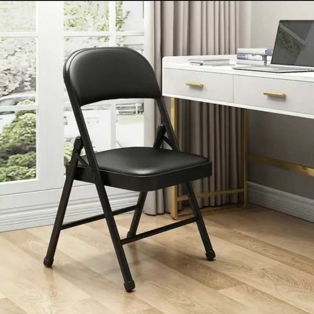 Folding Chair brand new black padded