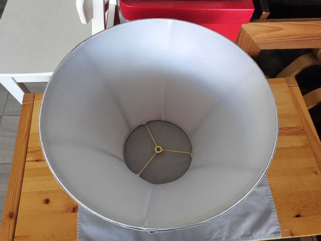 Lamp Shade like new embossed grey - photo 3