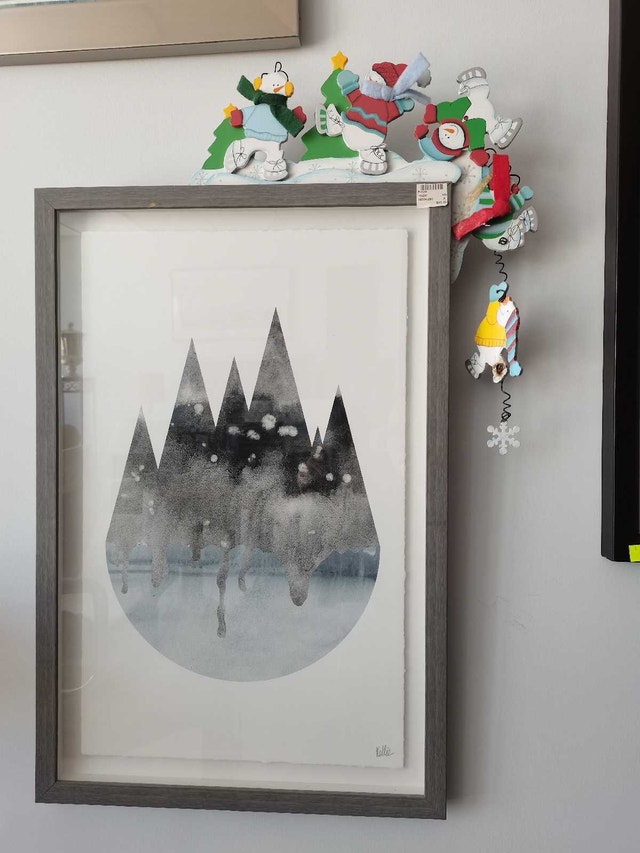 Framed Mountain Art