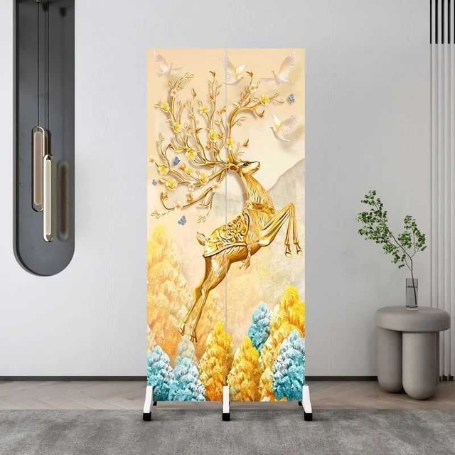 Folding Room Divider trifold, 120cm x180cm height