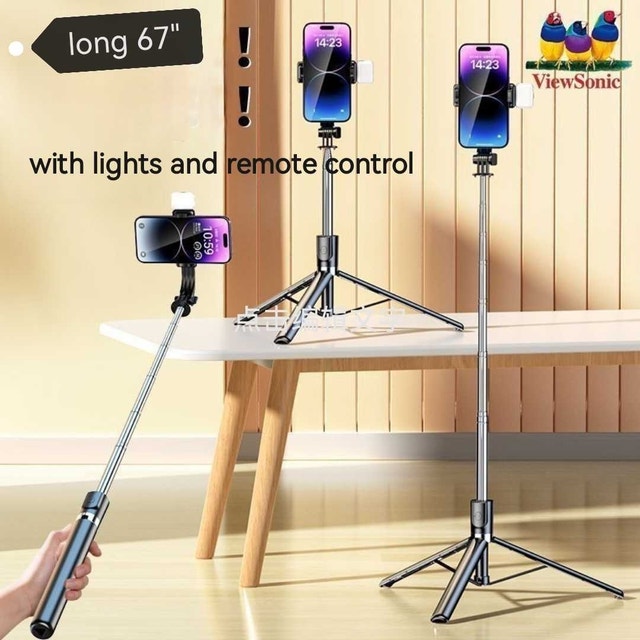 Selfie Stick Tripod handheld,light, remote