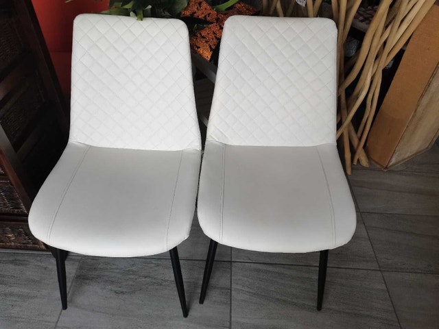 White Dining Chairs 2/set