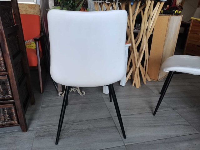 White Dining Chairs 2/set - photo 4