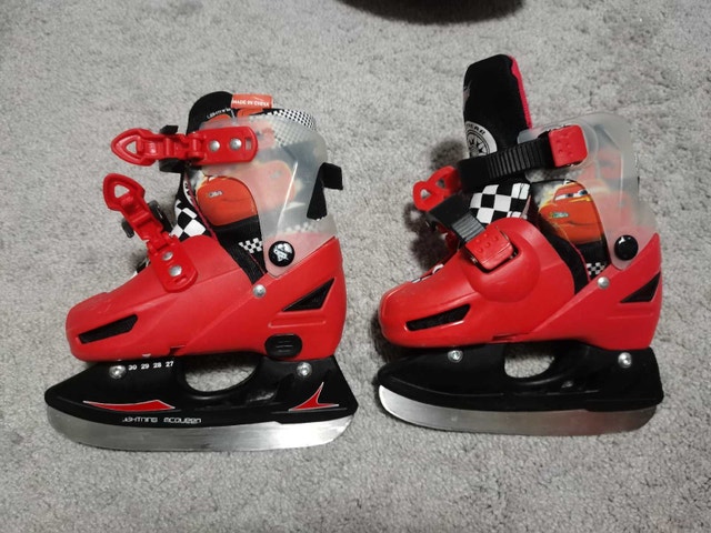 Lightning Mcqueen Ice Skates adjustable 27-30