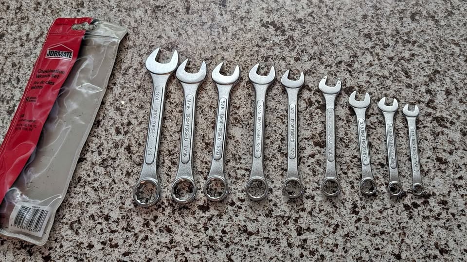 Jobmate Wrench Set 9 pieces SAE
