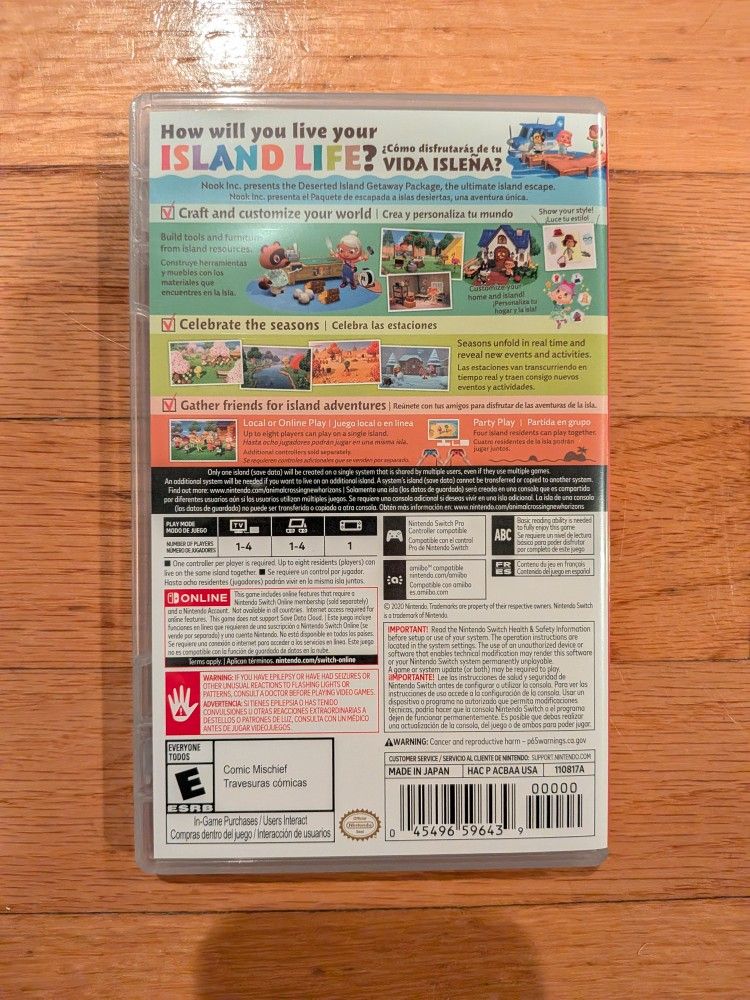 Nintendo Switch Animal Crossing: New Horizons Like New - photo 2