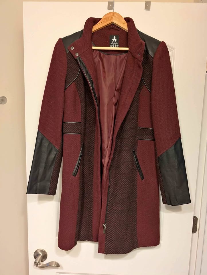 Womens Coat Red/Black