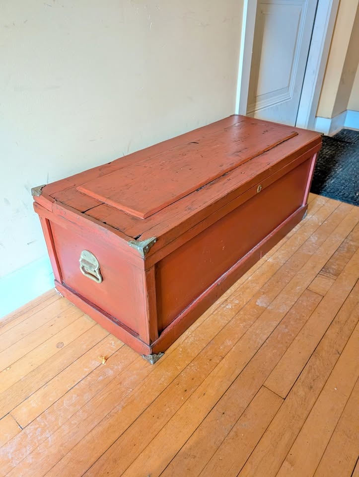 Red Wooden Chest
