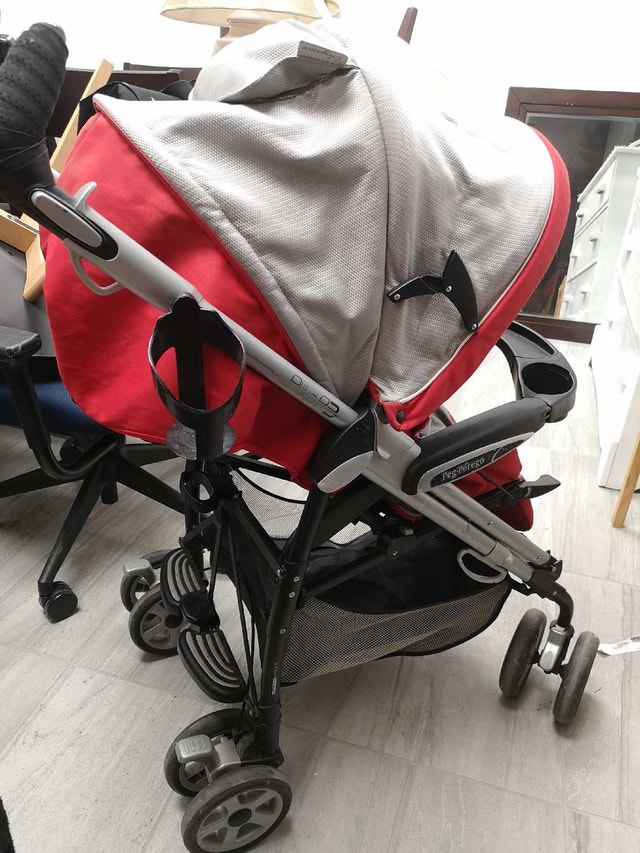 PEG PEREGO Pliko p3 stroller, red/grey, made in Italy - photo 2