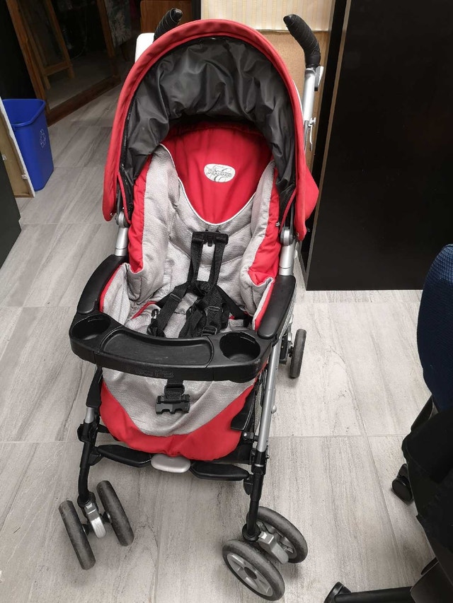 PEG PEREGO Pliko p3 stroller, red/grey, made in Italy - photo 3