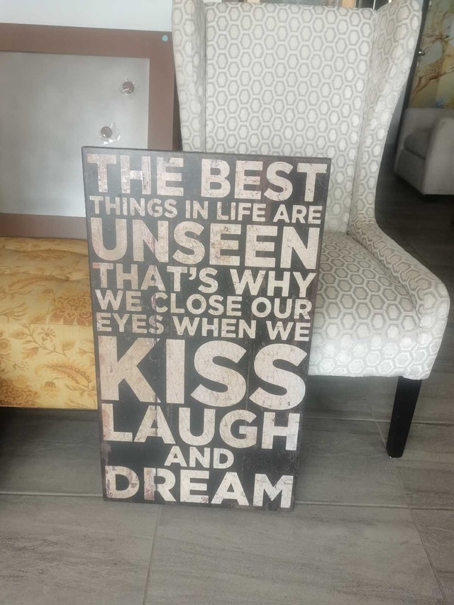 wooden wall word art 18"x32" medium