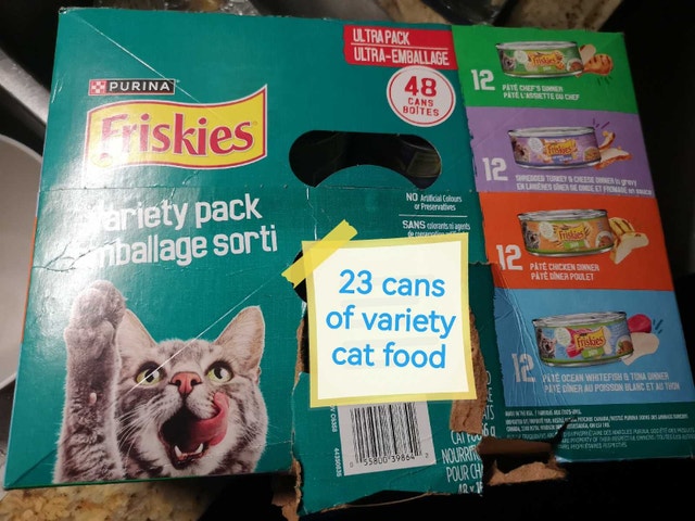 Friskies Variety Pack Cat Food 23 cans