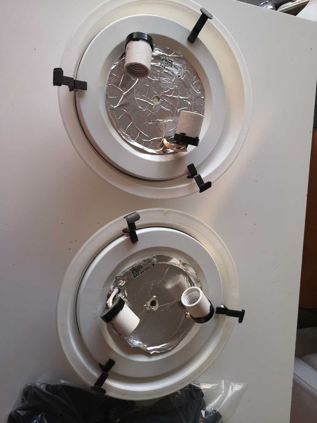 Ceiling Light two for $15, 12"