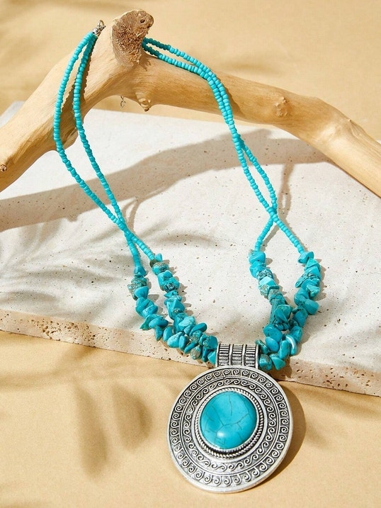 Turquoise Pendant Necklace - photo 2