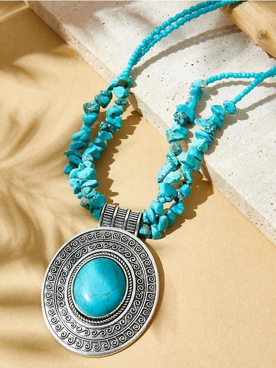 Turquoise Pendant Necklace - photo 3