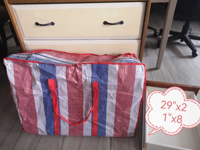canvas bag like new zippered