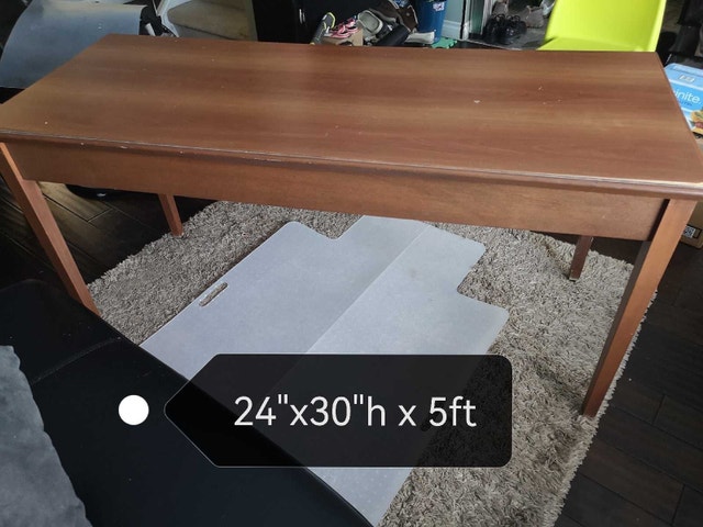 Wood writing Desk 5ft