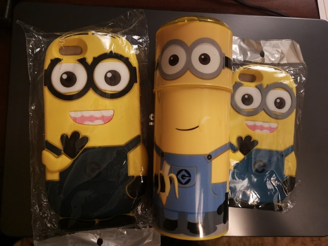 millions rubber phone case and brand new water bottle