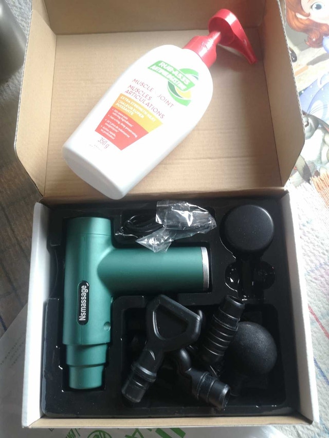 Nmsmassage Massage Gun and a good jar of rub555