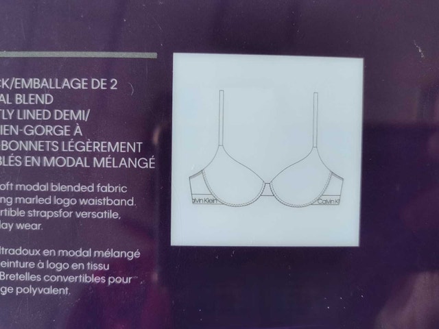 Calvin Klein Women Bras Lightly Lined Demi, 2packs - photo 2